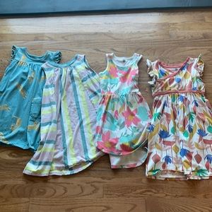 4 girls size 6 Tea Collection dresses